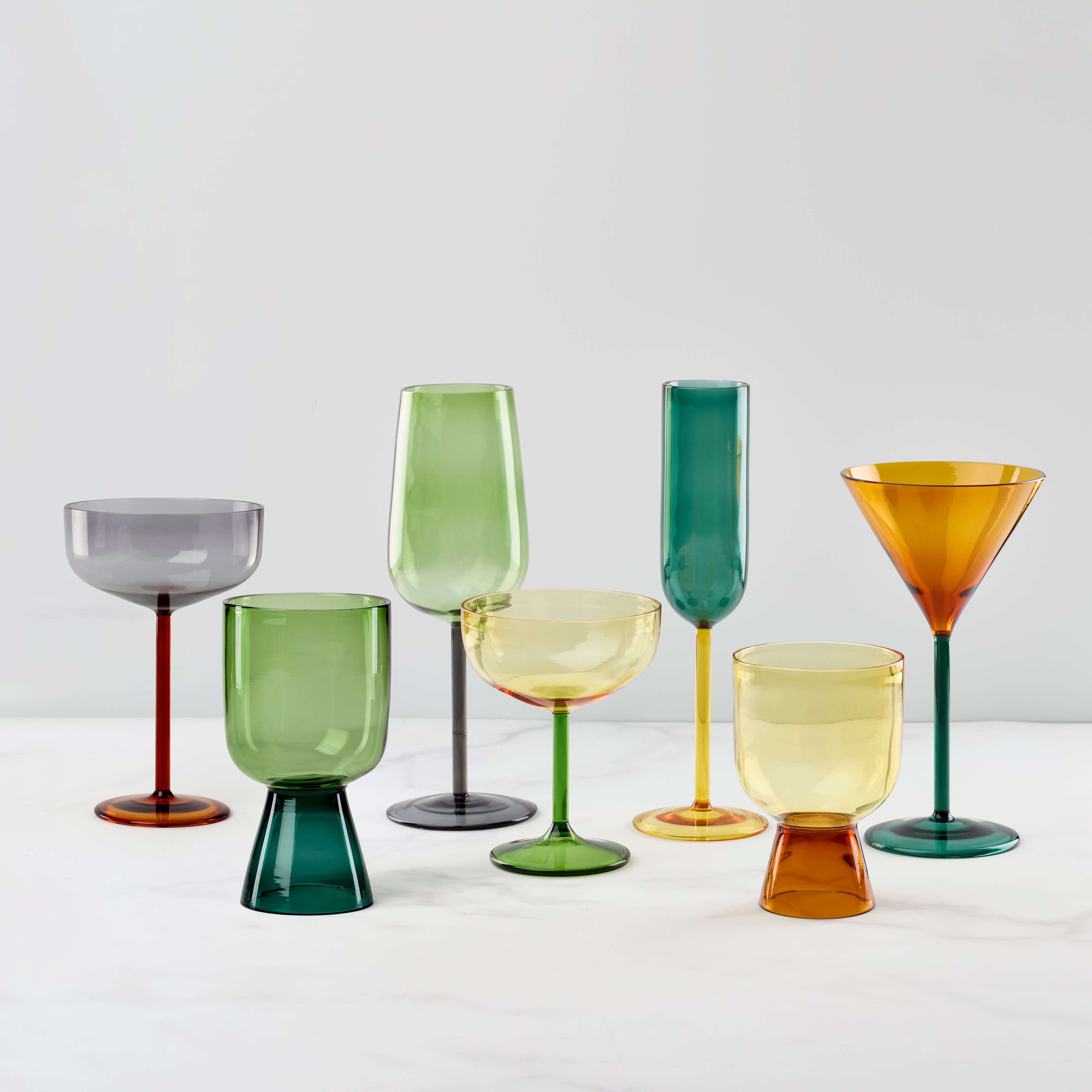 Artisan Two-Tone Borosilicate Coupe Glass - Image 2