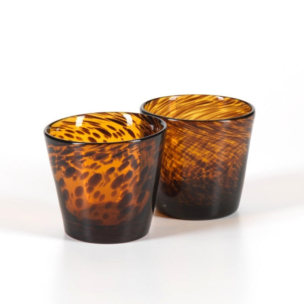 Amber Tortoise Pattern Tumblers Set of 4 - Image 3