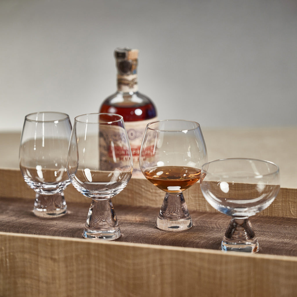Modern Glassware Collection with Clear Base - Image 2