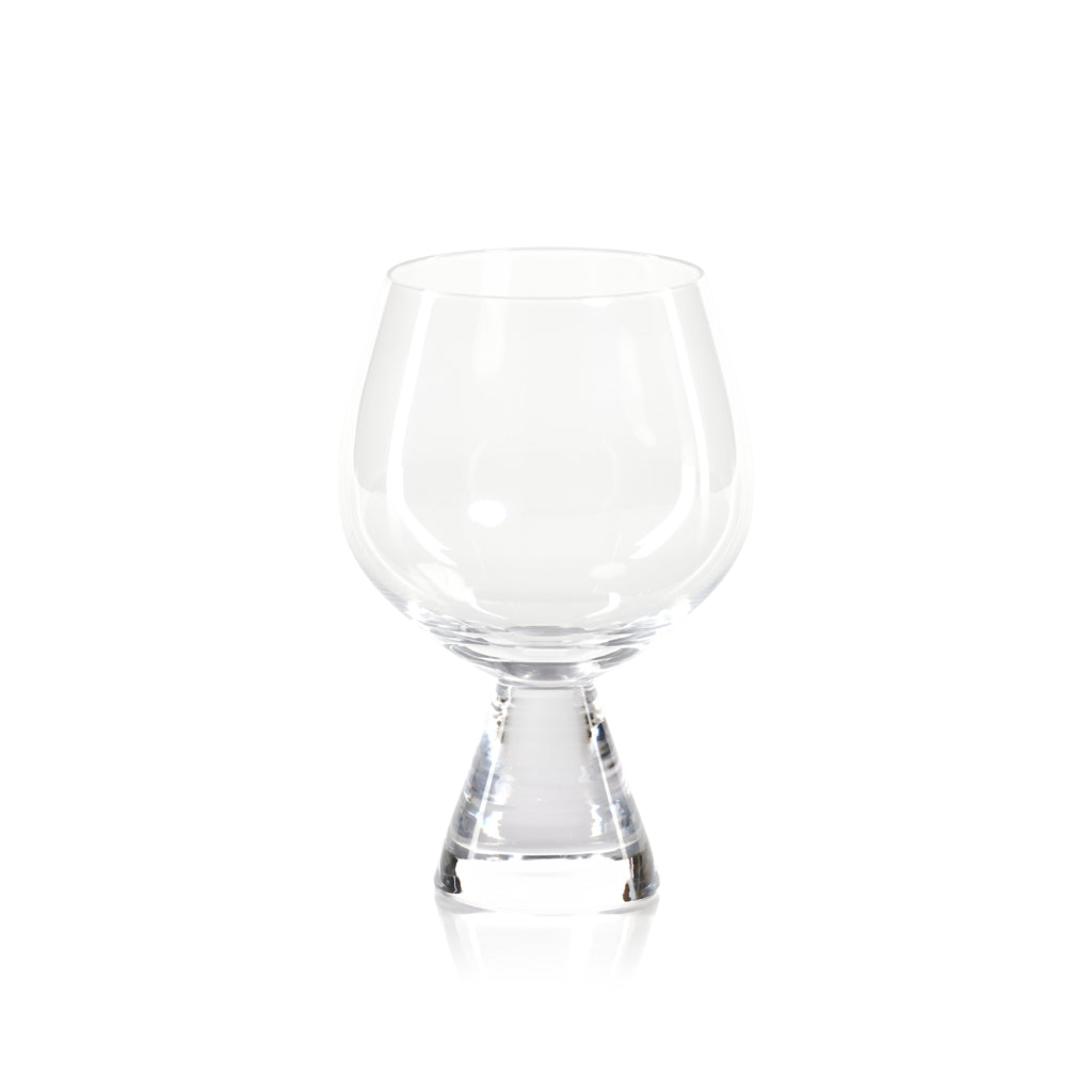 Modern Glassware Collection with Clear Base