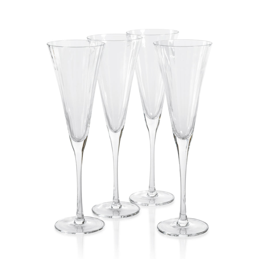 Optic Champagne Flute Set of 4 - Image 2