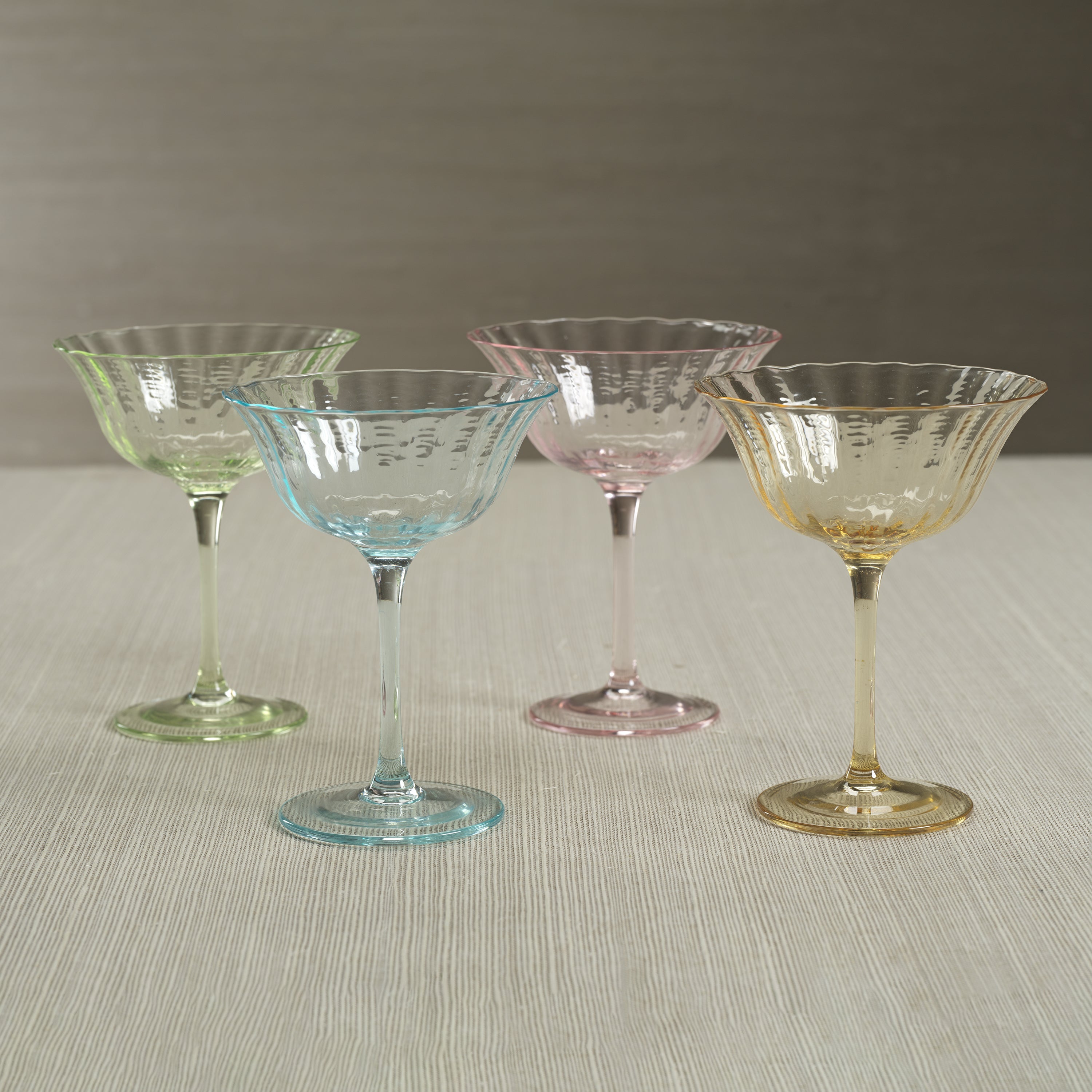 Pastel Textured Cocktail Coupe - Image 2